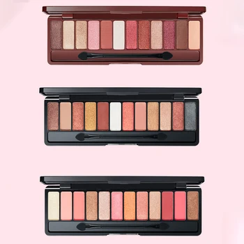 

12 Color Professional Eye Shadow Shimmer Matte Palette Waterproof Cosmetic Eye Makeup Eyeshadow Cosmetics Set With Makeup Brush