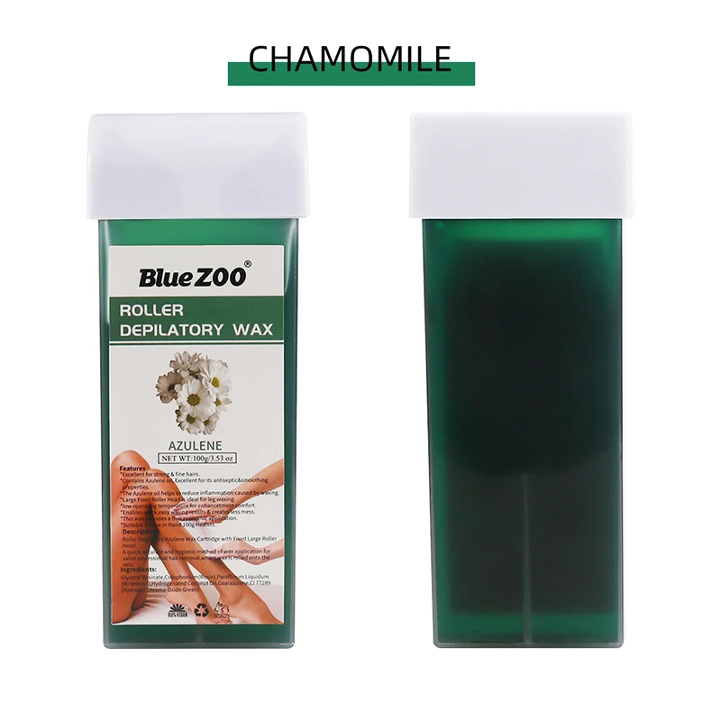 Новинка bluezo100g бутилированный 12 ароматизатор мяч воск Удобный скорость высвобождения волос канифоль пчелиный воск полосы воск быстрая безопасность удаление волос - Цвет: chamomile