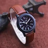 Chaoyada Fashion Men Boys Leather Strap 24 Hours Quartz Wristwatch Students Kids Learning Time High Quality Electric Watches 3