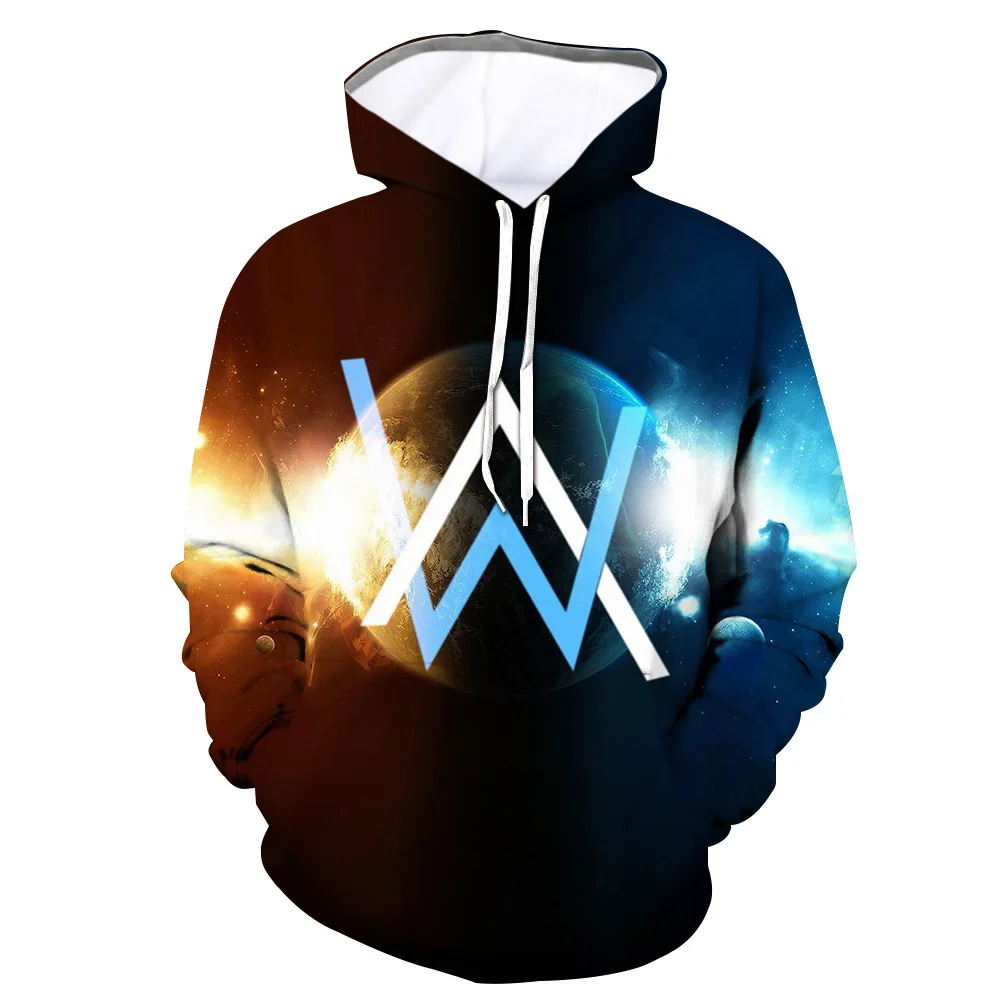 Alan Olav Walker электронная музыка DJ сопутствующие товары Толстовка Allen Walker мужчины и женщины поклонники должны помочь одежде
