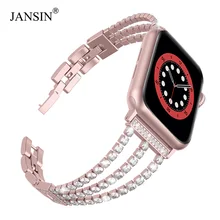 Новый женский браслет jansin для часов apple watch 38 мм 42