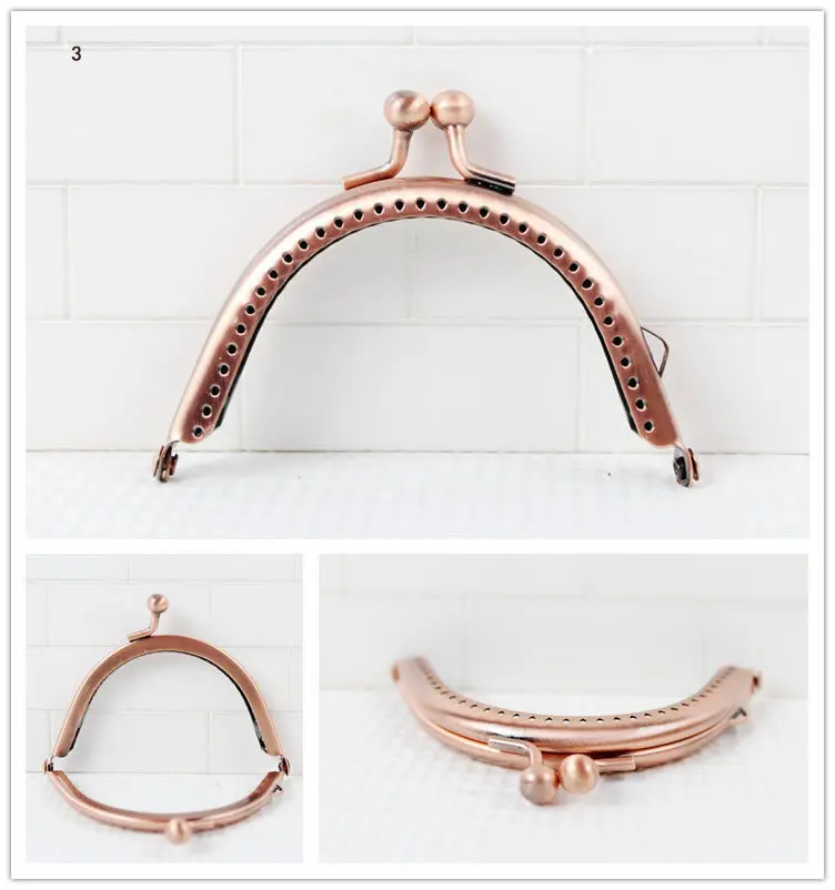 5 Piece Size 8.5 Cm Small Mini Sewing Coin Purse Frame Handle Handbag Accessories Wholesale Metal Purse Frame Bag Obag Handles