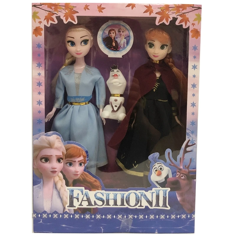 Анна и принцесса Эльза куклы Подарки для последней замороженной 2 ручные игрушки - Цвет: BX-box-2