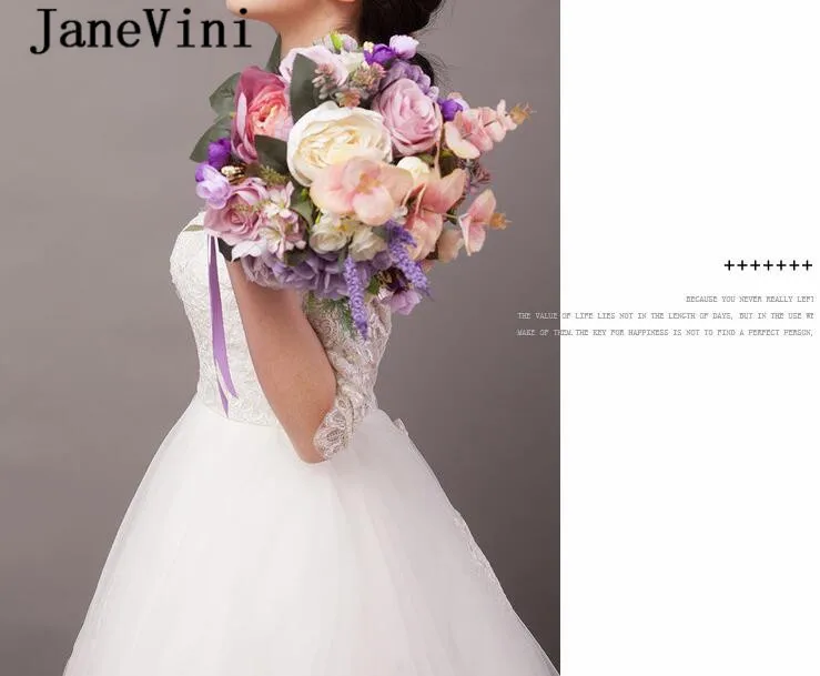 JaneVini винтажный Искусственный Свадебный букет фиолетовая Роза невесты букеты брючный браслет брошь Шелковый Свадебный держащий цветы