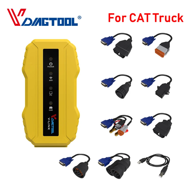 Диагностический инструмент для грузовиков CAT HINO VOLVO CUMMINS NISSAN сверхмощный