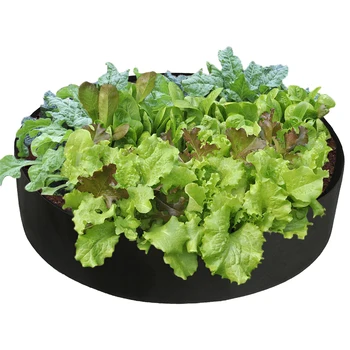 

Fabric Raised Planting Bed 50 Gallons Round Container Grow Bags Breathable Felt Fabric Planter Pot for Plants Nursery Pot