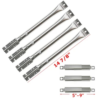 

Replacement Parts Burner Tubes, Crossover Tubes For Kenmore&Nexgrill Straight Tube Burner + Telescopic Fire Clamp