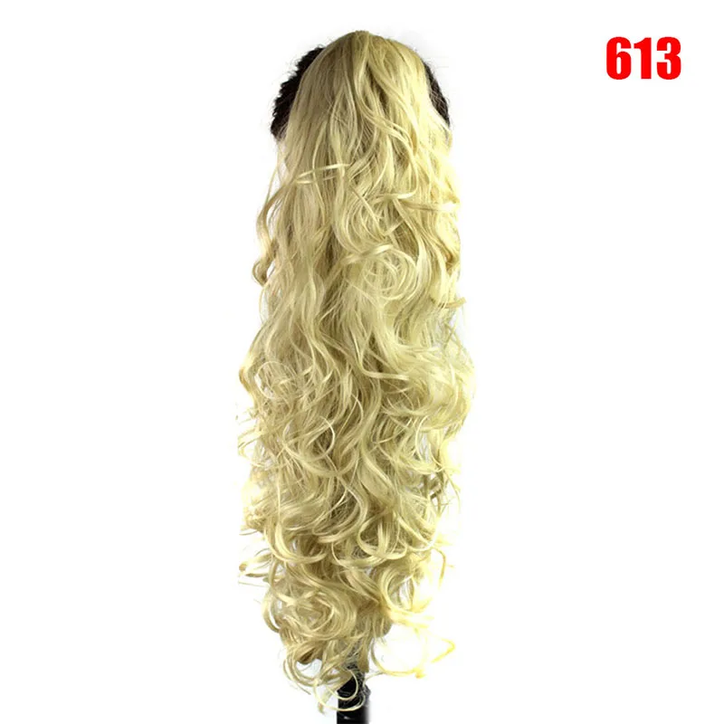 Длинный кудрявый конский хвост парик синтетический женский коготь на заколке в наращивание волос шиньон CLA88