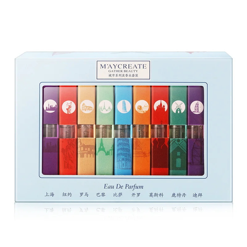 9 шт./компл. Портативный Для женщин бутылкы парфюмерного спрея аромат дезодорант мини ароматы для Для женщин Парфюмерия CTN88