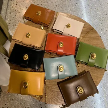 

vintage chains square women shoulder bags designer multilayer messenger crossbody bag luxury pu leather ladies small purses 2020