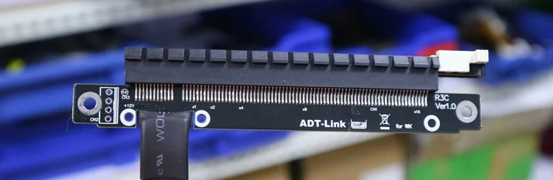 M.2 NVMe к PCIe 16x удлинитель поддержка X11050ti 1060ti 1080ti RX580 Riser Card x16 PCI e для NVIDIA AMD A N Btc