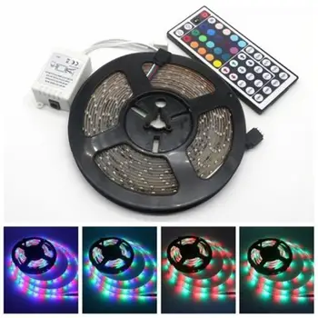 

LED Strip Light Tape RGB SMD 3528 Flexible Ribbon luces led light strip RGB 5M 10M Tape Diode DC 12V Remote Control Adapter