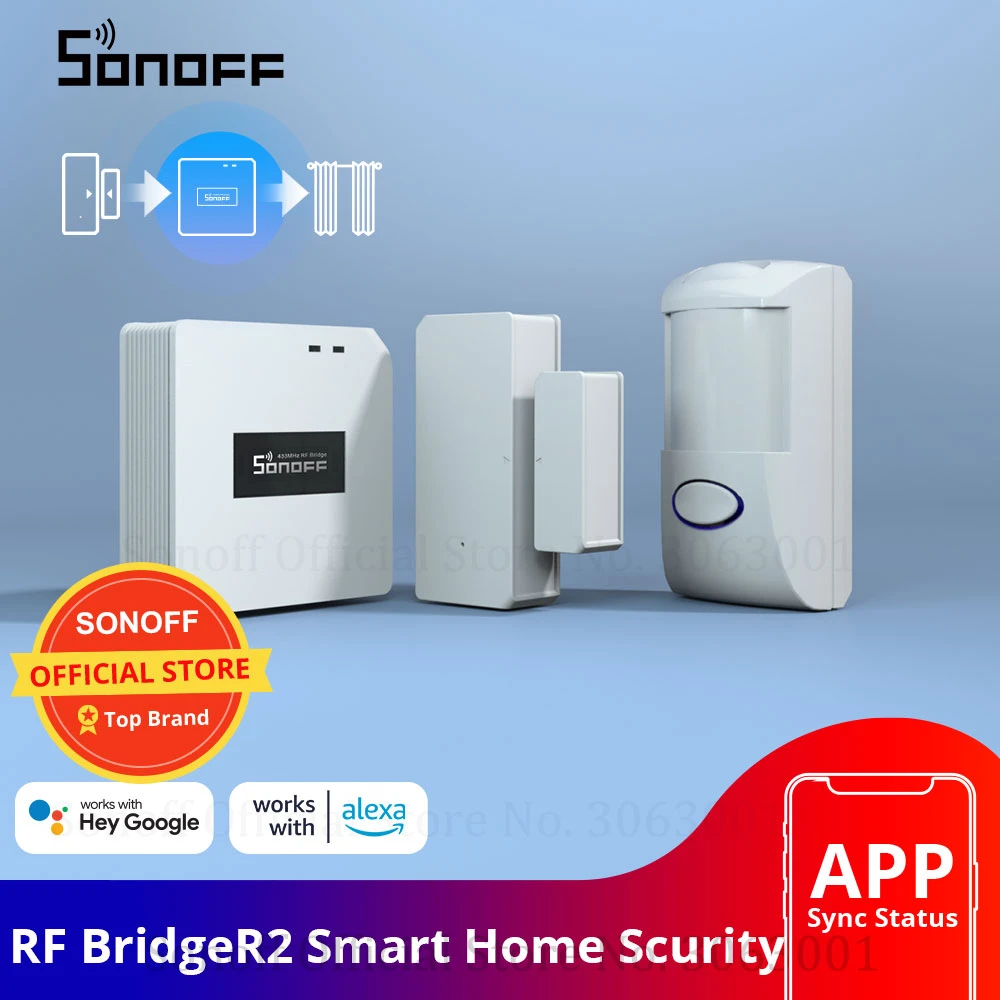 Sonoff Rf Bridge 433mhz Wifi Wireless Signal Converter Pir 2 Sensor