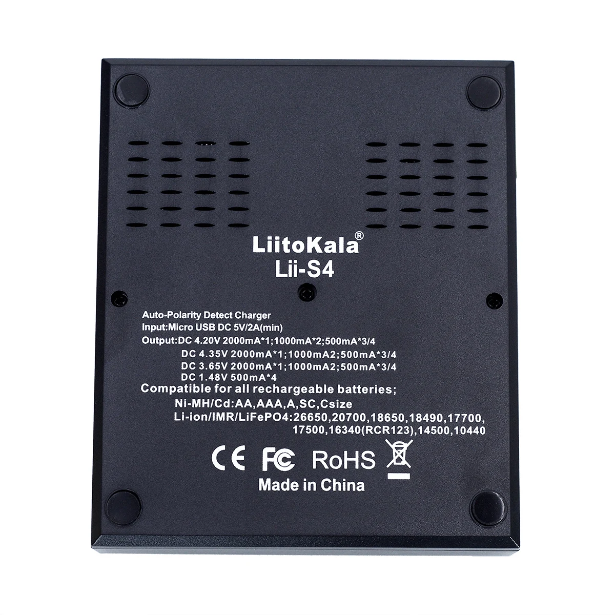Liitokala Lii-S2 Lii-202 Lii-402 Lii-S4 3.7V 3.2V 3.85V 1.2V AA/AAA 26650 14500 16340 25500 18650 Lithium Battery Smart Charger Charger Adapter Battery Charger Usb Charging Cable Battery Charger Adapter