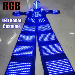 Stilts Walker светодиодные костюмы светодиодный танцор ~ костюм 2,5 м костюм робота из светодиодов для вечерние выступления Электронный