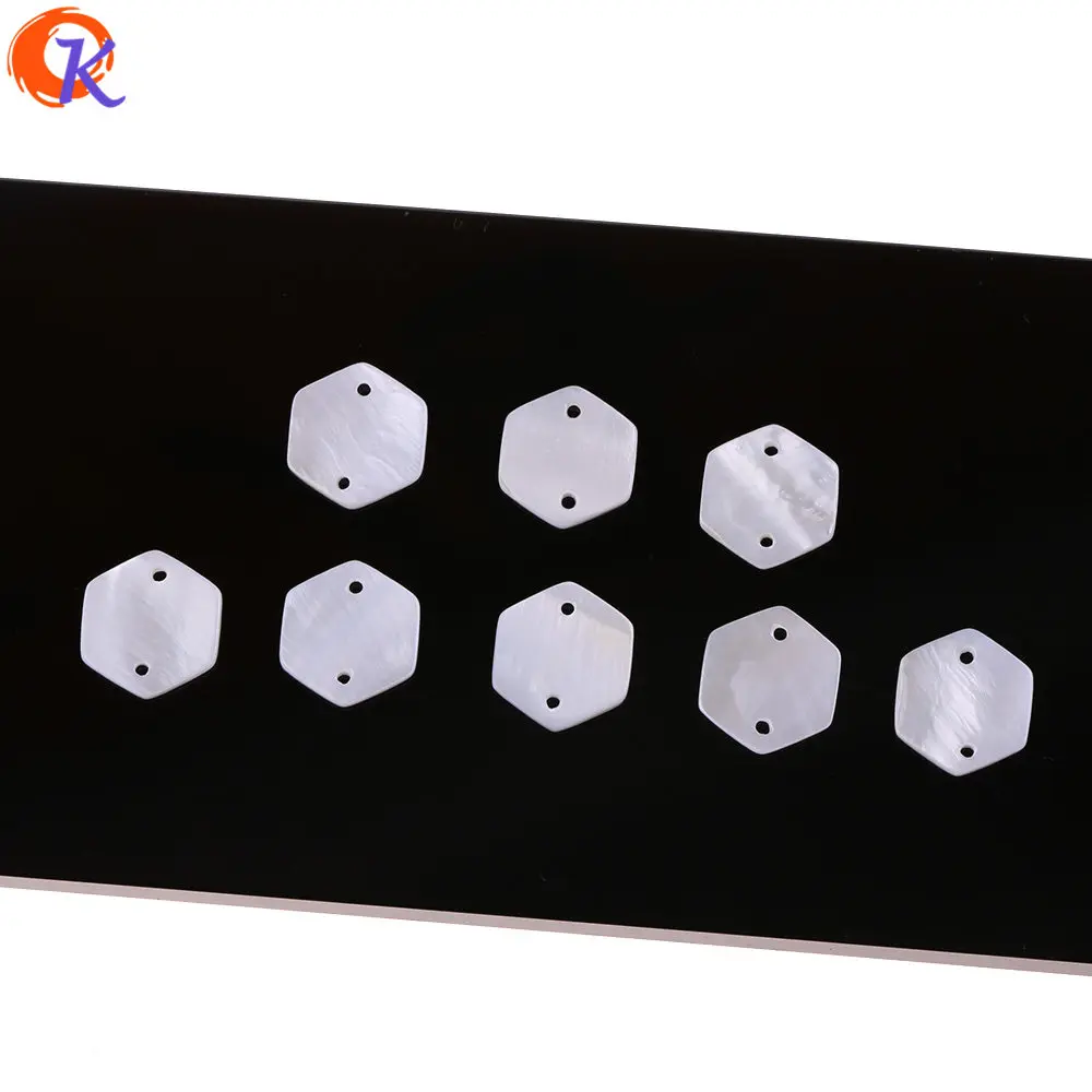 Cordial Design 15*17MM 200Pcs Jewelry Accessories/Earring Making/Natural Shell/Hexagon Shape/DIY/Hand Made/Earring Findings 7 CDBK-190025-1