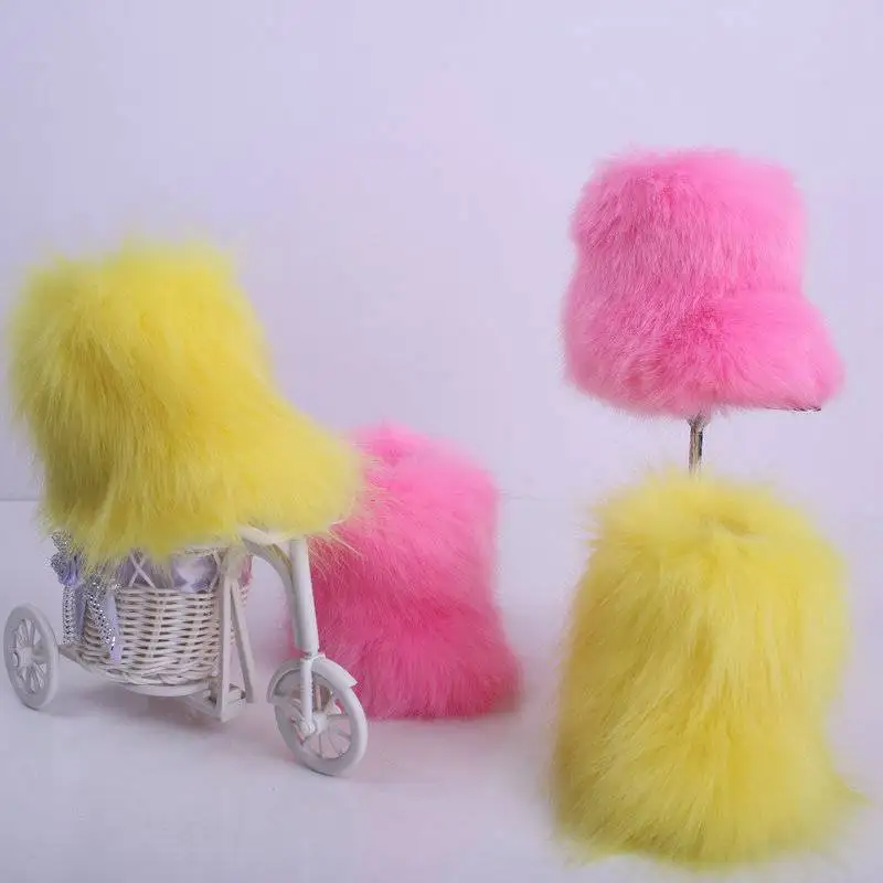 SIMLOVEYO/зимние ботинки детские зимние женские Роскошные теплые ботильоны с искусственным мехом г. Женская Белая обувь женские ботинки размера плюс 25-33