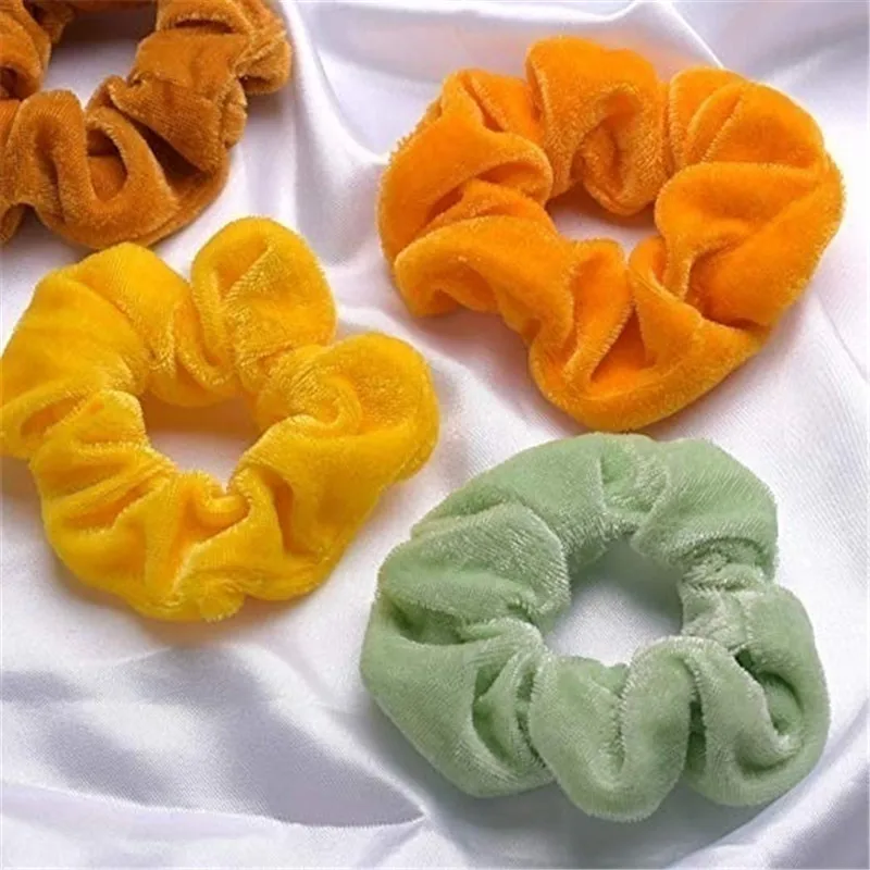 10/20/30 предметов суперэластичных вельветовых Scrunchies пакет резинки для волос атласная резинка резинки для конского хвоста держатель Для женщин аксессуары для волос