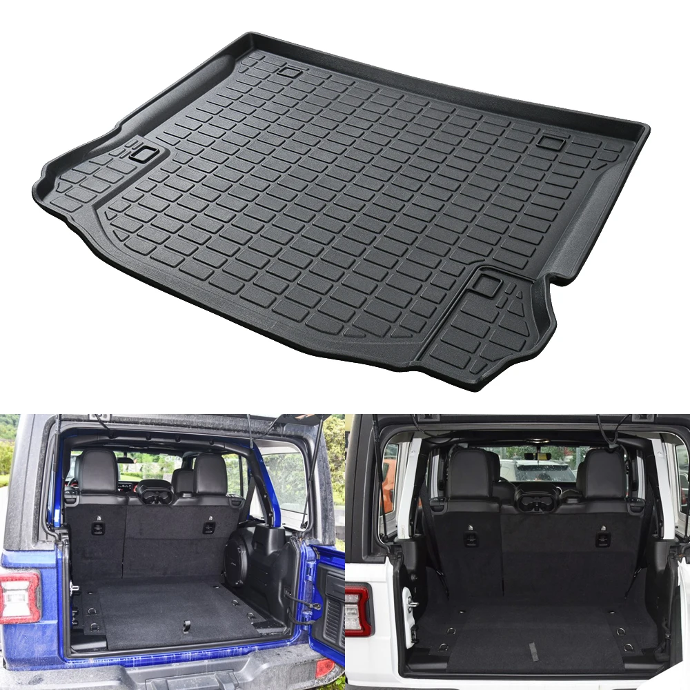 Heavy Duty Car Trunk Boot Mat Cargo Liner For Jeep Wrangler Jk 4-door  2008-2018 - Cargo Liner - AliExpress