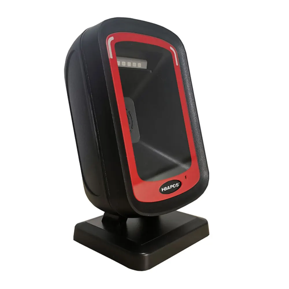 Scanner de Código de Barras 1d 2d Desktop Omnidirecional Mão-livre Scanner de Códigos de Barras Usb com Fio Leitor de Código de Barras qr Code Pdf Barras - Imagem 3