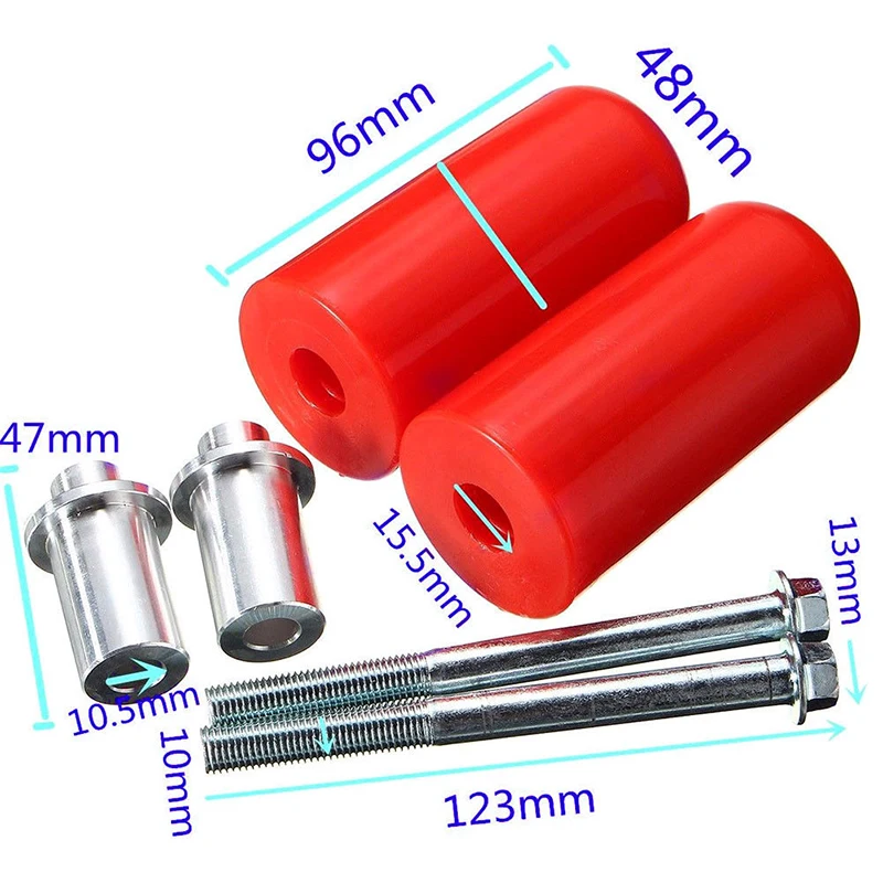 Протектор рамы Ползунки для Suzuki Гладкий пластик+ алюминиевый мотоцикл