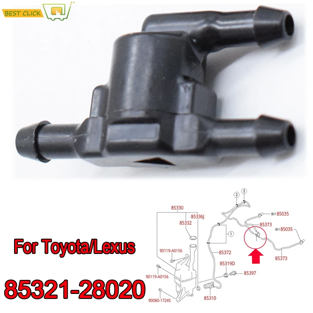 Wiper Washer Windshield Check Valve Non Return Hose For Toyota Tacoma Hilux AN120 Avensis