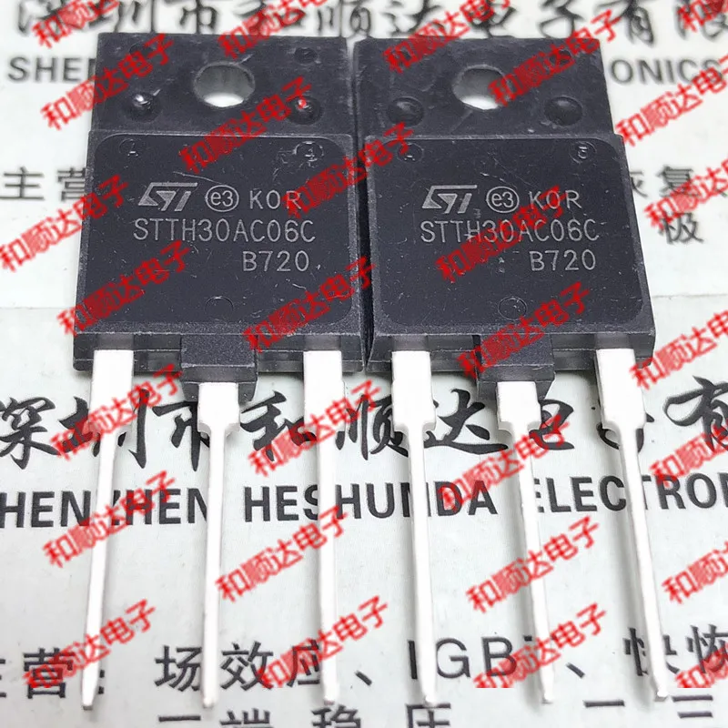 10 шт./лот STTH30AC06C спот TO-3PF 600V 30A