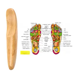 1 шт. Ароматизированная деревянная Массажная палочка для иглоукалывания, массажная палочка Gua Sha Board