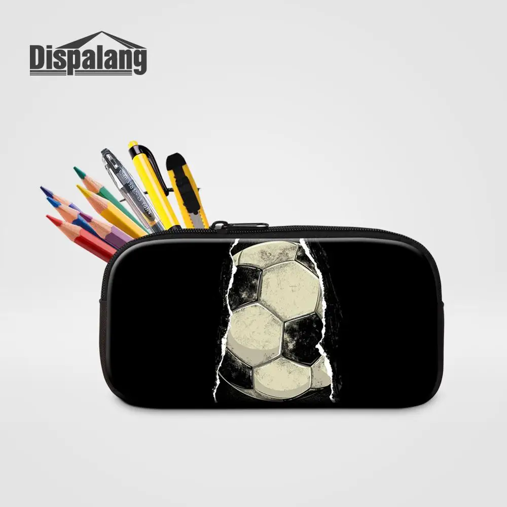Модный 3D Национальный флаг Бразилии принт детский пенал повседневные школьные пеналы для мальчиков Футбол дорожные косметички - Цвет: Коричневый