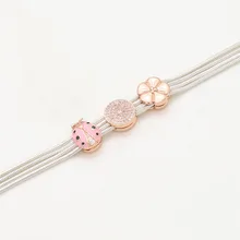 925 пробы серебряный браслет со змеей Цветы Подвески в виде насекомых браслеты для женщин подходит бренд талисманы Серебро 925