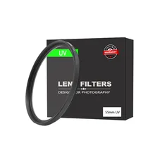 

55Mm Ordinary Uv Filter Lens Protection Lens Dust-Proof and Sand-Proof Uv Universal Filter Accessories