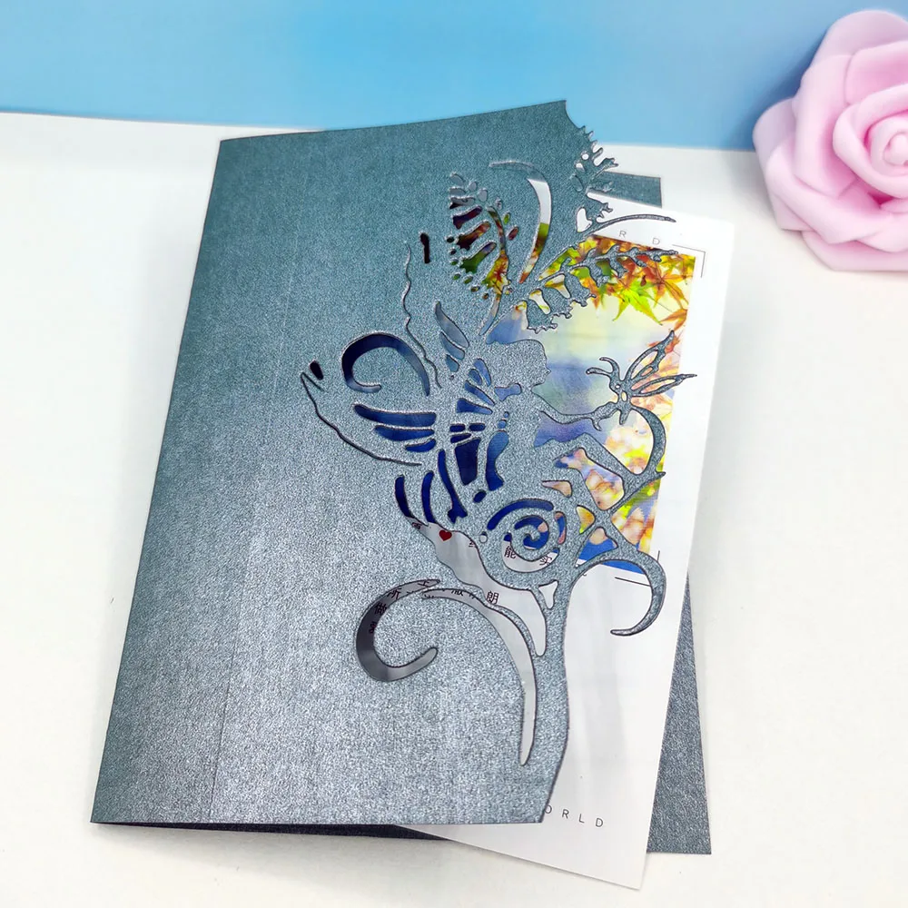 

Spirit Greeting Card Metal Cutting Dies Scrapbooking Embossing Folder for Card Making Craft Mold Photo Alum DIY Slimline Dies