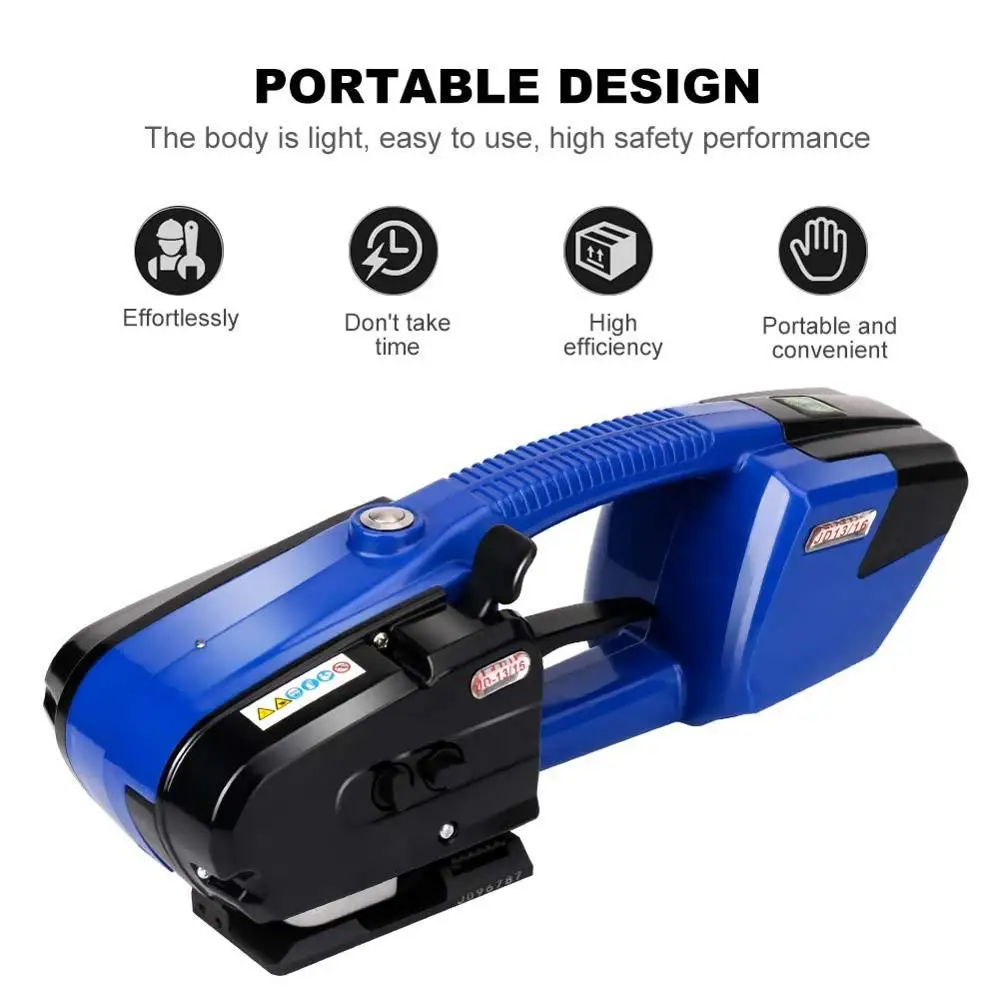  Electric Strapping Machine for PP/PET Strapping Tool Portable Belt Banding Machine1/2 to 5/8 Inch W