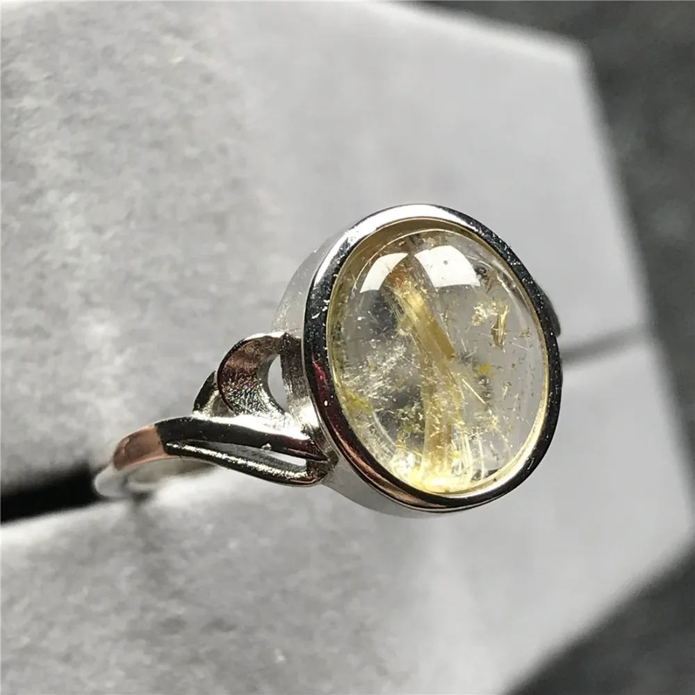 Gold Rutilated Quartz Ring (60)