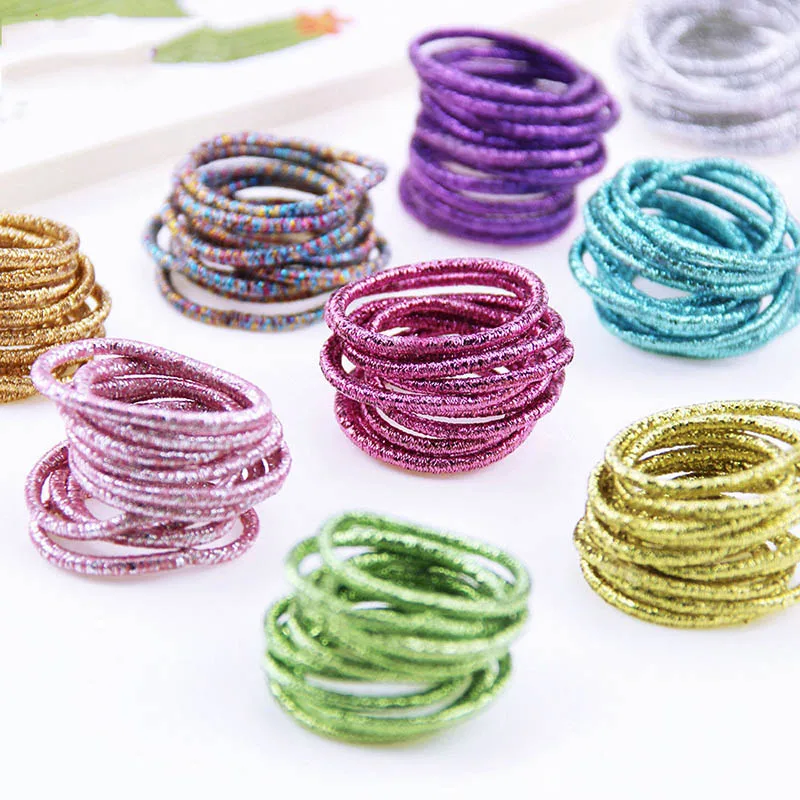 Kids Hair Rope Hair Accessories Scrunchy Candy Color Elastic Hair Bands Girls Decorations Headbands Rubber Band