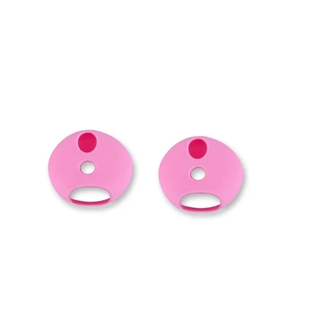 For Apple airpods anti-lost silicone sleeve wireless Bluetooth headset case ultra-thin non-slip ear caps for air pods earphone pink