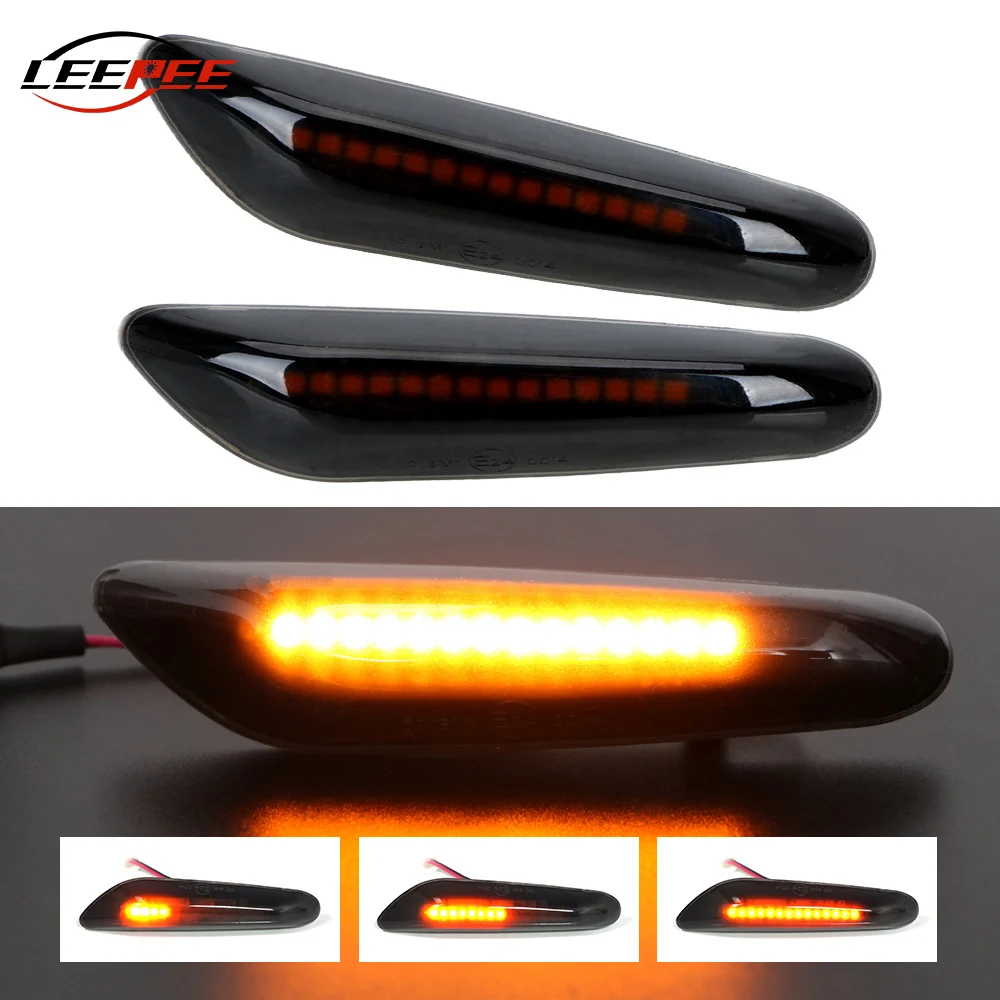 Buy 12V Flashing Car Turn Signal Lights Lateral Side Marker Lamps LED Strobe Indicator Accessories 9gLVw5xDZ