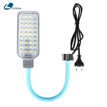 Светодиодный светильник для работы, автомобильная белая лампа, магнитный фонарь 34 SMD, ручной контрольный светильник, многофункциональный светильник с европейской вилкой