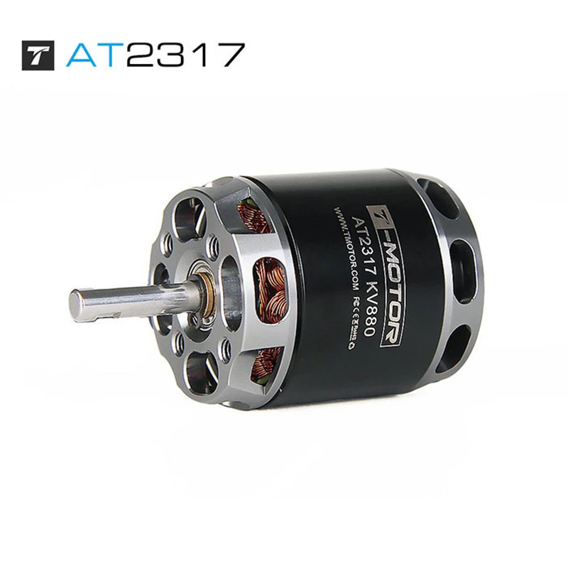 

T-Motor Long Shaft Outer Rotor Brushless 880KV 1400KV 1250KV Motor AT2317 for FPV racing drone rc fixed wing Accessories
