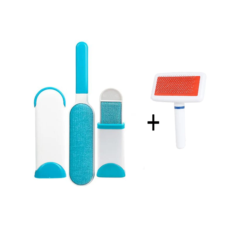 brush-red Набор для чистки домашних животных, удивительное предложение, перчатка для ухода за домашними животными, щетка для удаления волос, мягкие массажные перчатки для домашних животных, идеально подходят для собак, кошек - Цвет: brush-red