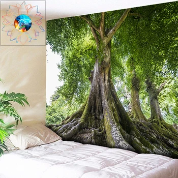 

Big Tree Tapestry Large Wall Hanging 3D Boho Wall Tapestry Indian Mandala Tapestry Hippie Bohemian Decorative Wall Carpet Cloth