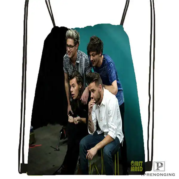 Drawstring Backpack Индивидуальная походная сумка на шнурке в одном направлении@ 1, милый рюкзак для детей(черная спинка) 31x40 см#2018612-01-(8 - Цвет: Drawstring Backpack