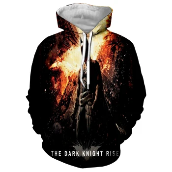 

2019 Hipster Batman Dark Knight Sweatshirts 3D Print Men's Hip hop Fashion Streetwear Hoodie Unisex Casual Tracksuit Jacket Tops