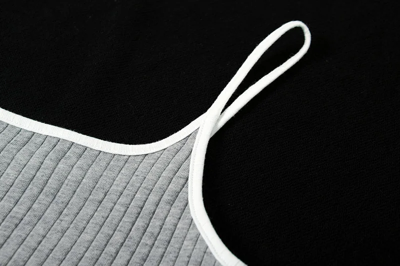 Autumn Women Bodycon Sheath Dress Sexy Knitted Cotton Spaghetti Strap Sleeveless 2019 Casual Slim Midi Dress Black White Gray  (22)