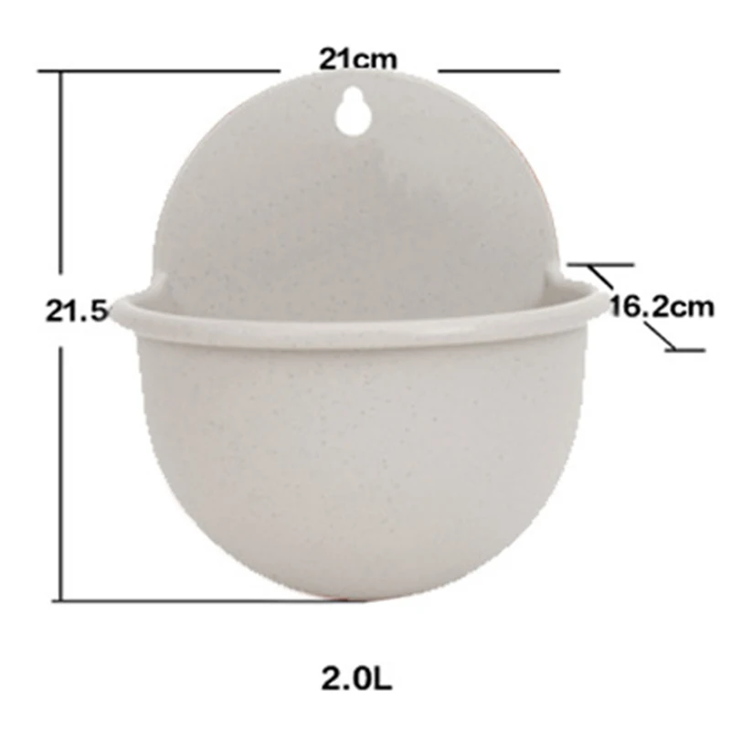 Garden Balcony Wall Mounted Plant Flower Basket Pot Planter Container Odorless non-toxic and odor-free
