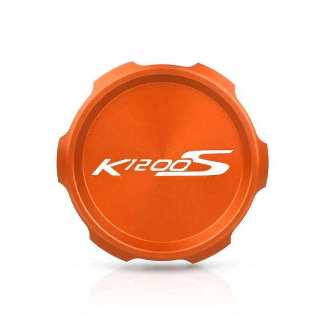 For BMW K1200S 2004-2008 2005 2006 2007 2009 K1200 K 1200 S 1200S Motorcycle Accessories Rear Brake Fluid Reservoir cover cap Orange