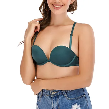 

Sexy Bra Padded For Women Push-up Bras Steel Ring Lingerie Cross Strap Underwear Bralette