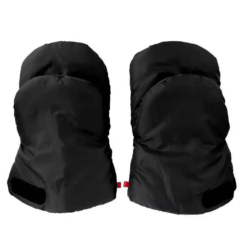Зимние теплые перчатки для коляски плюс бархатные уплотненные даже пальцы анти-замораживание ветрозащитные наружные спортивные защитные перчатки - Цвет: VC0304B