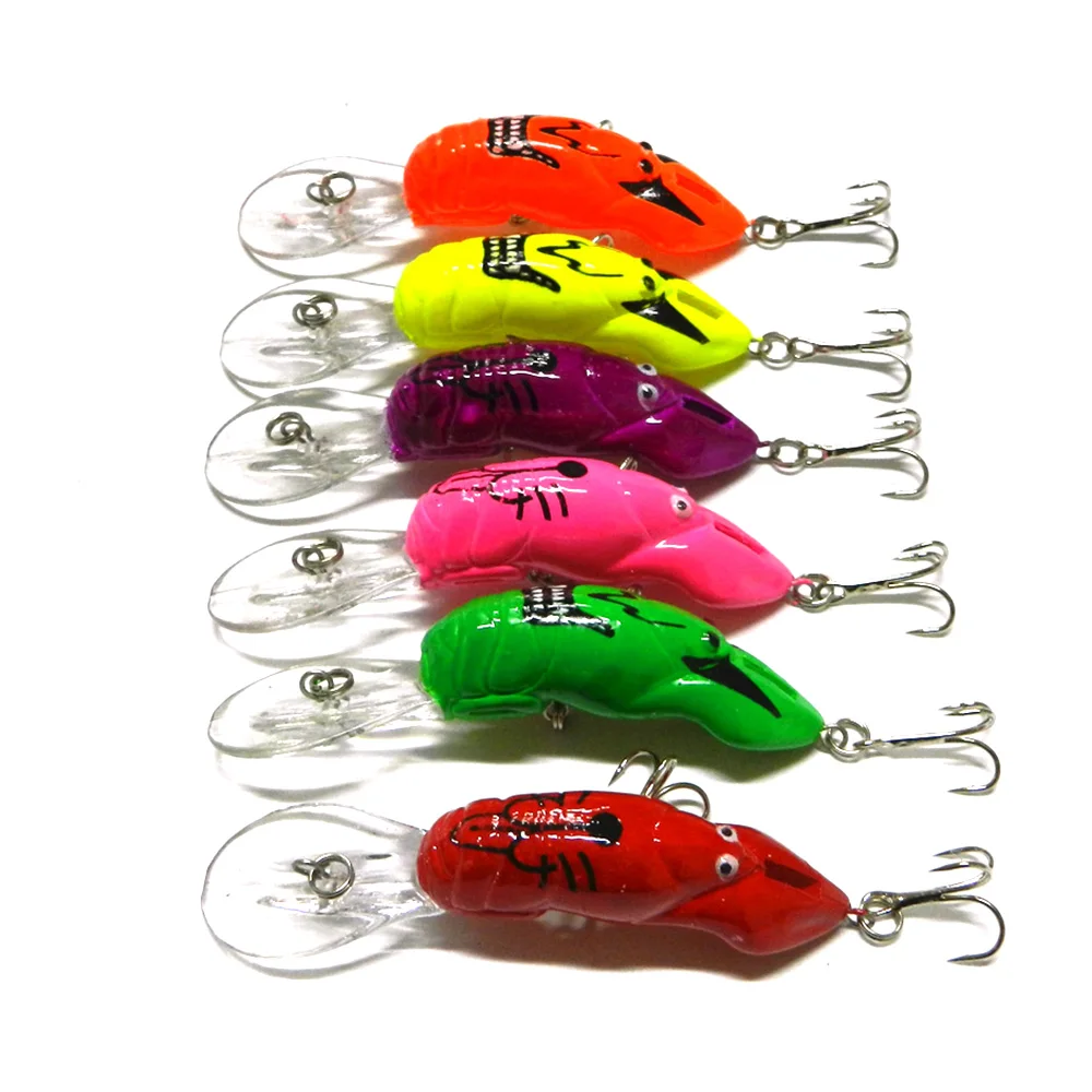 

MI-029. Fishing Bait Lure 6# Hooks Artificial Hard Minnow Fishing Lures