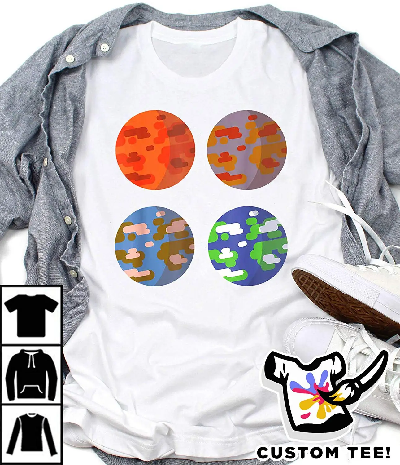 Planet Mars Colony Cartoon Kurzgesagt Nutshell T-shirt, Hoodie, Long  Sleeve, Sweatshirt - Hoodies & Sweatshirts - AliExpress